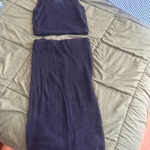 Z Supply Black Knit Skirt Set